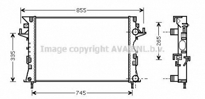 AVA QUALITY COOLING rt2292 -  Радиатор, охлаждение двигателя